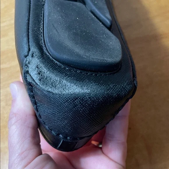 Michael Kors Black Leather MK Logo Ballet Flats. Size 10 - Picture 11 of 14